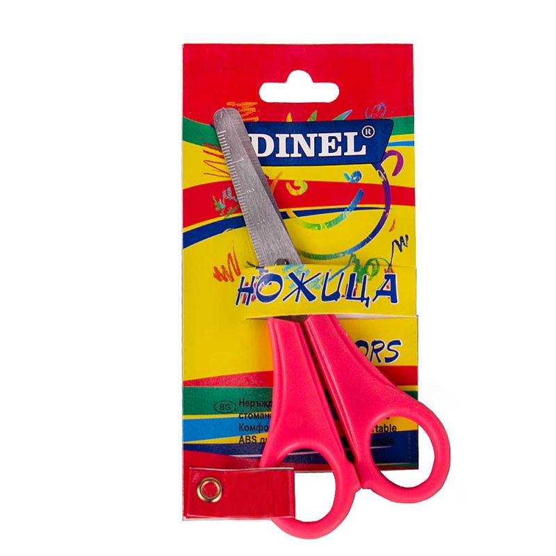 Ножица Dinel 13см, червена