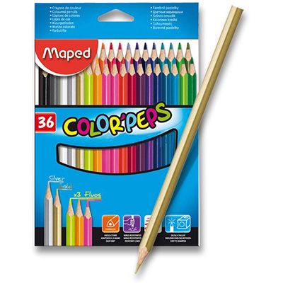 Цветни моливи Мaped, 36 цвята
