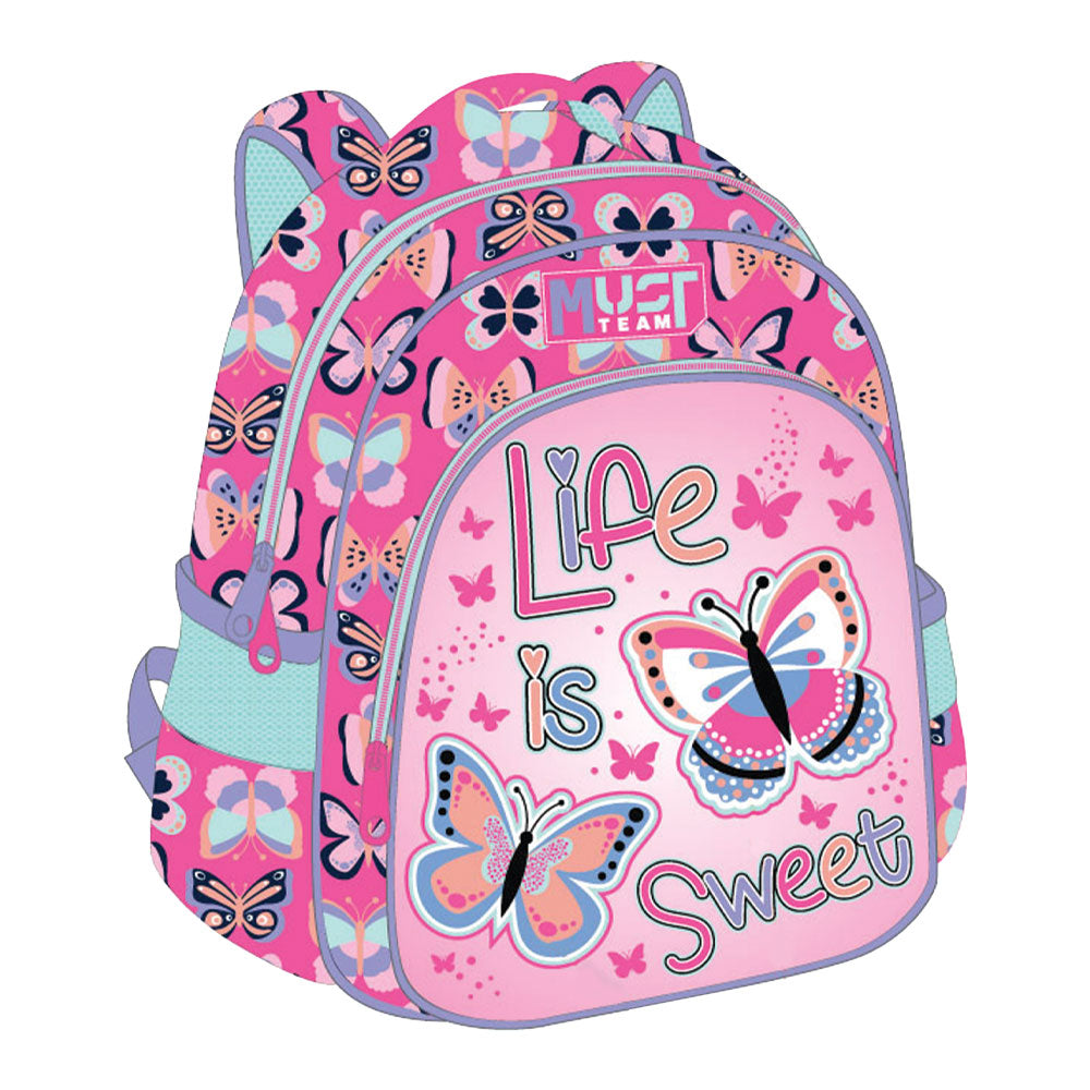Раница детска с 2 ципа Life Is Sweet, 31x27x10