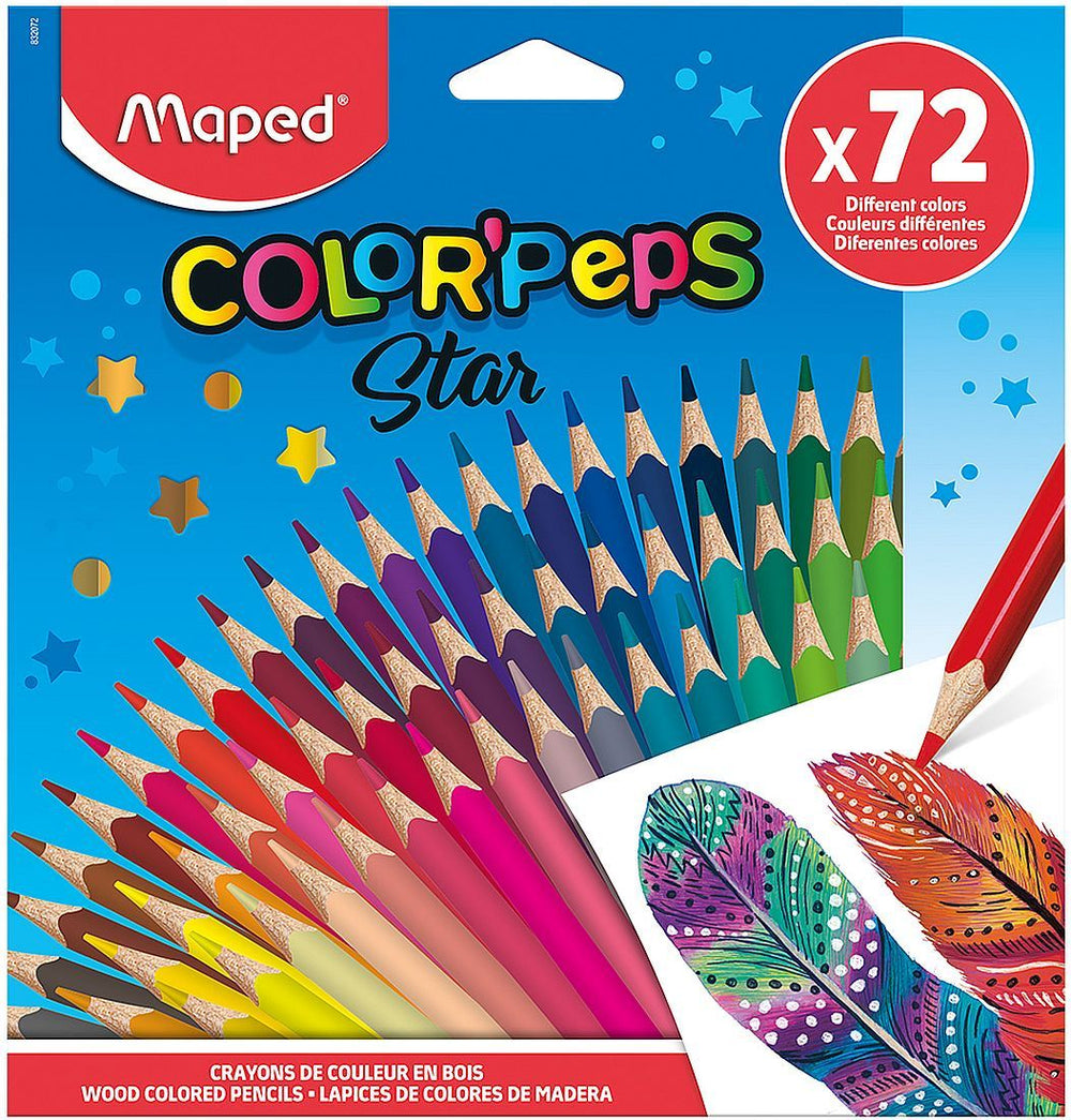 Комплект цветни моливи Maped Color Peps - 72 цвята