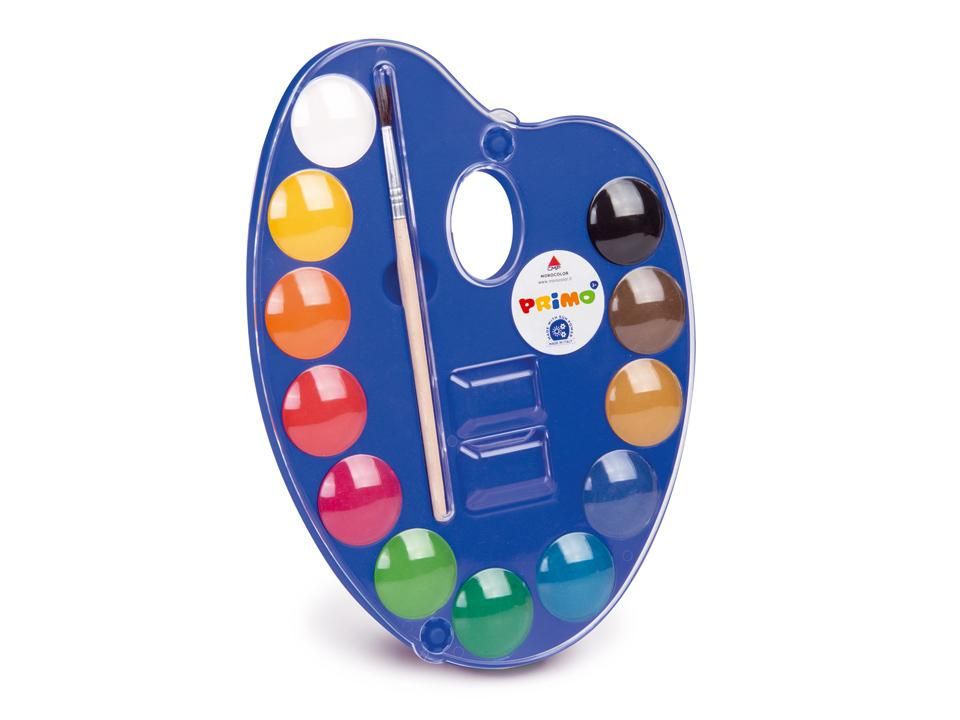 Акварелни бои Primo - палитра, 12 цвята