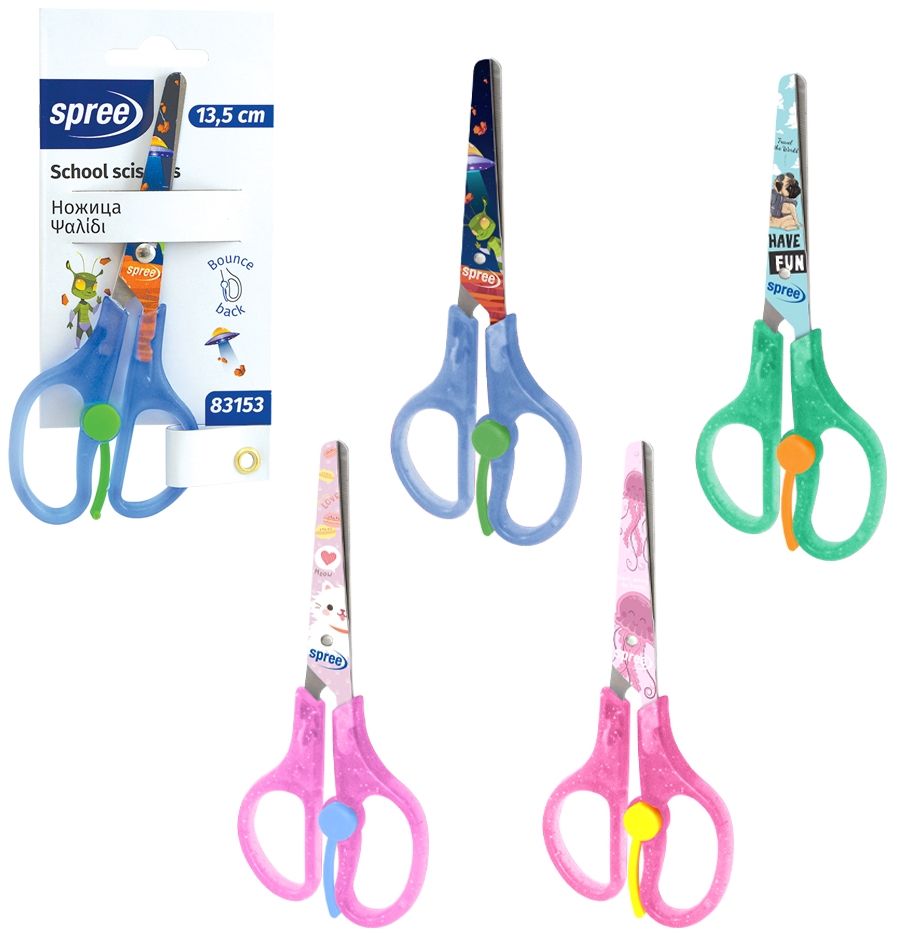 Детска ножица Spree - 4 цвята, асортимент
