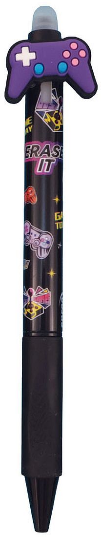 Изтриваема гел химикалка с фигурка Spree - Games, асортимент