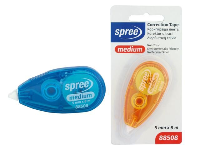 Коригираща лента Spree, 5 mm х 8 m - Medium, асортимент