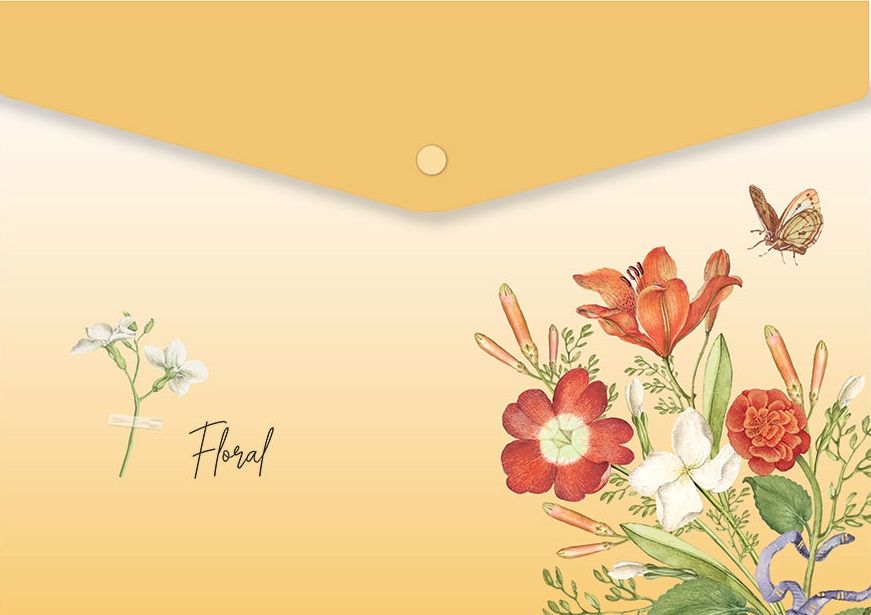 Папка с копче Spree Floral - A4