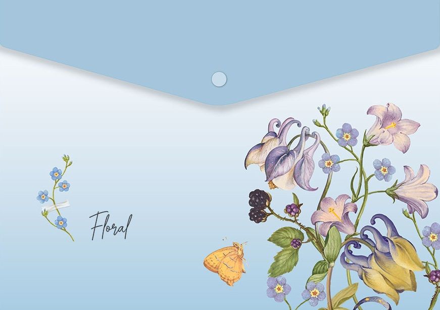 Папка с копче Spree Floral - A4