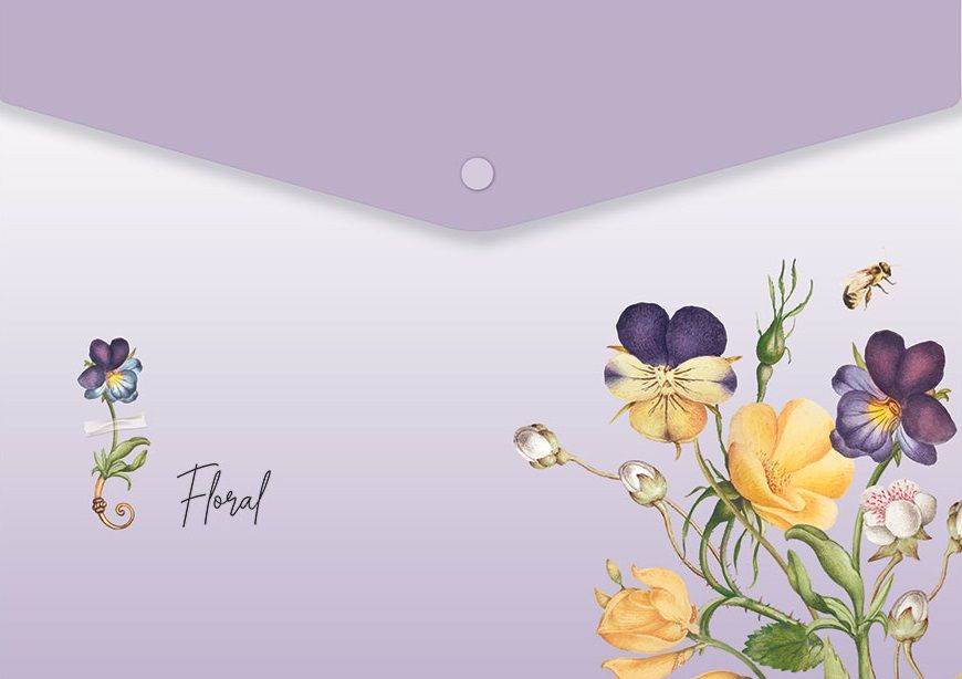 Папка с копче Spree Floral - A4