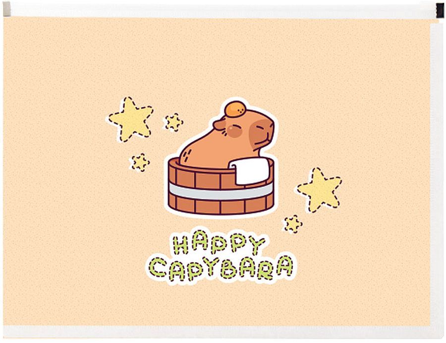 Папка с цип Spree Capybara - А4