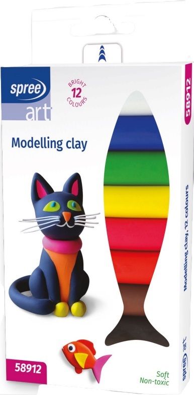 Пластилин Spree Art - 12 цвята