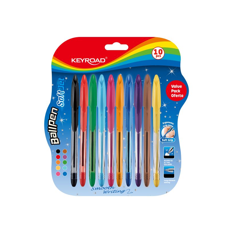 Комплект химикали Keyroad, 10 цвята, KR972056