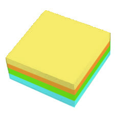 Кубче - цветна офсетова хартия