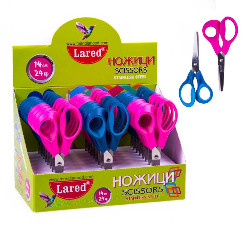 Ножица Lared софт, 14см, асортимент