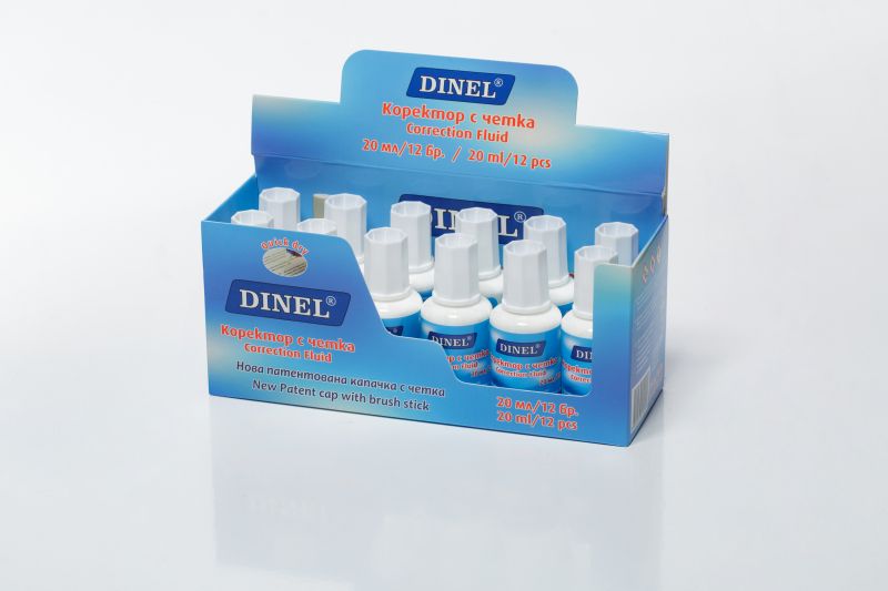 Коректор с четка Dinel 20мл