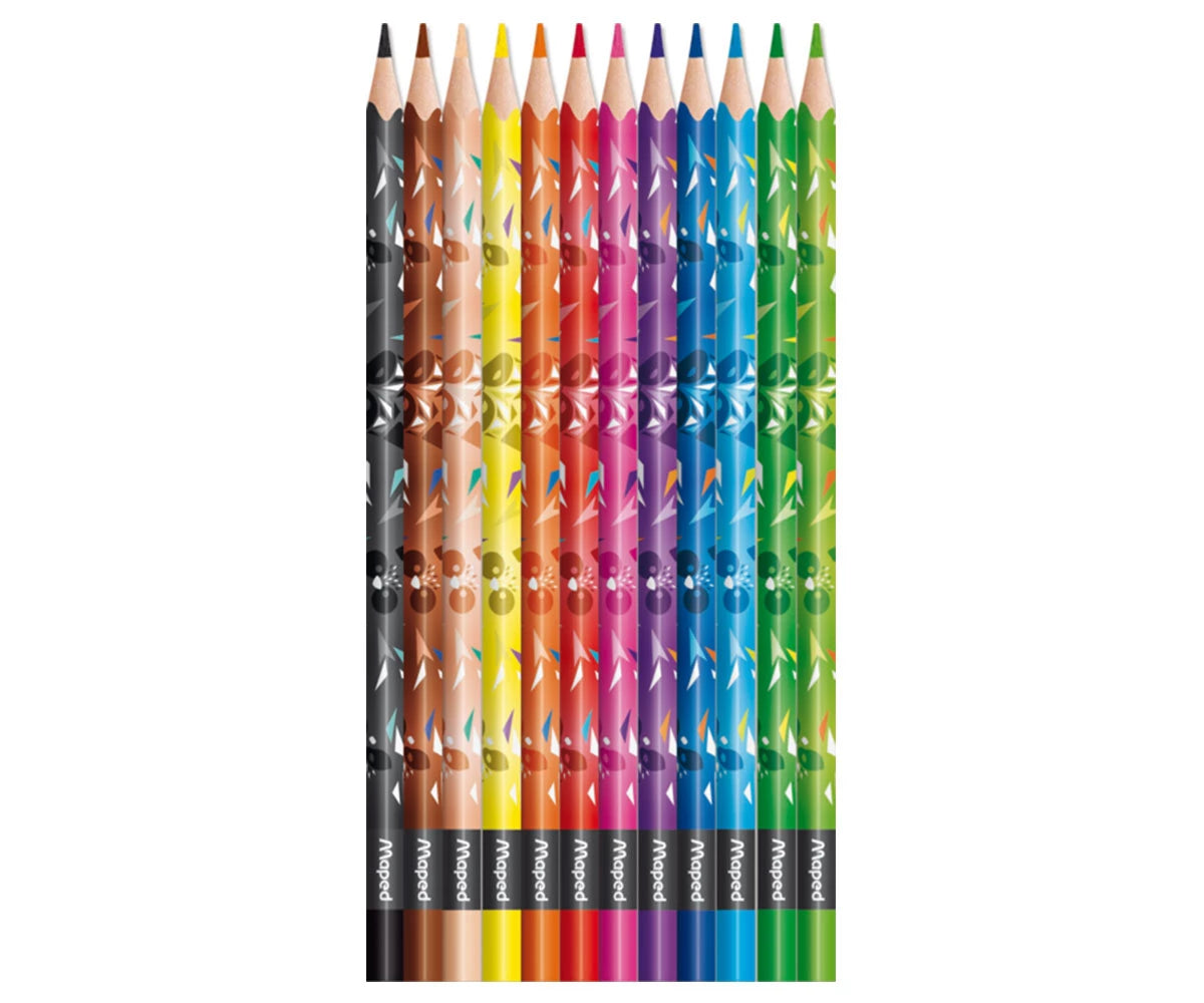 Цветни моливи Maped Color Peps MINI CUTE, 12 цвята