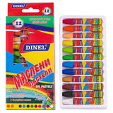 Пастели Dinel, 12 цвята, маслени