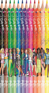 Цветни моливи Maped Barbie, 12 цвята