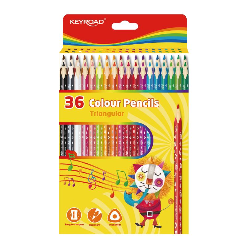 Цветни моливи Keyroad, 36 цвята, KR972503