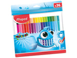 Комплект флумастери Maped Color Peps - Ocean, 36 цвята