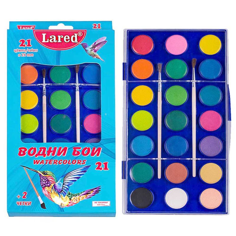 Водни бои Ф28 Lared, 21 цвята