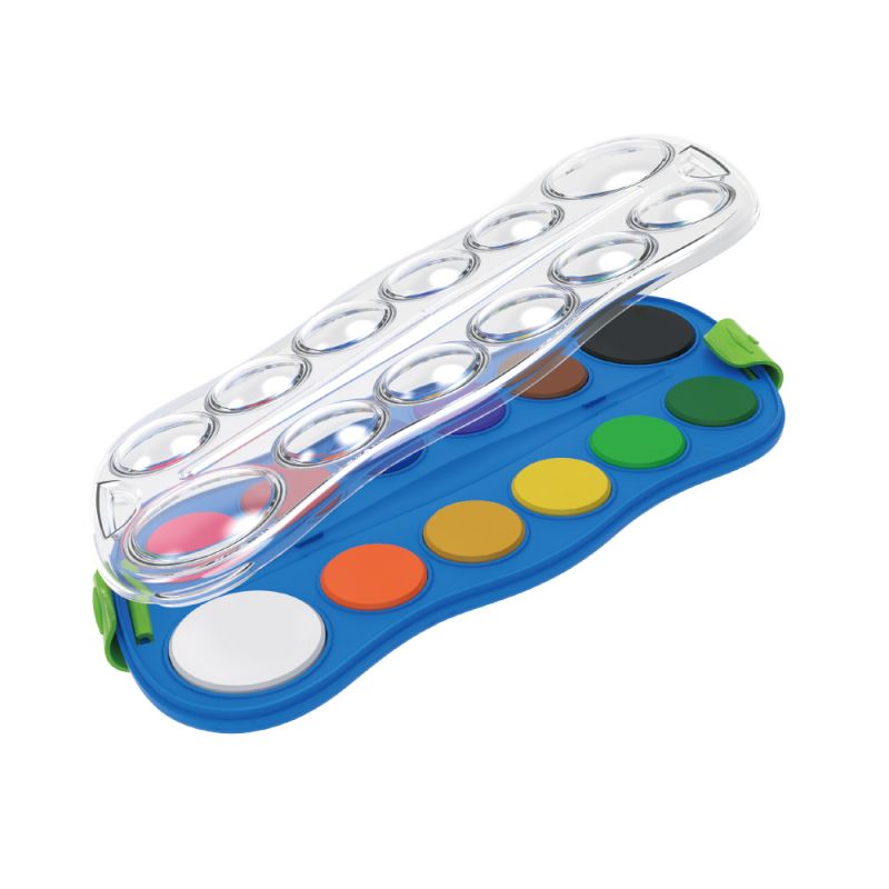 Водни бои ф28 Keyroad, 12 цвята, KR971695