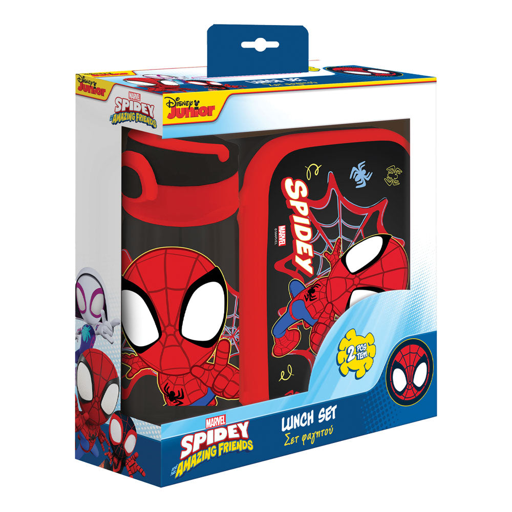 Комплект кутия за храна и бутилка за вода, Spidey