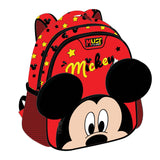 Раница детска с 2 ципа Red, 31x27x10