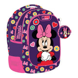 Раница с 3 ципа Minnie, 43x32x18