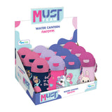 Бутилка за вода със сламка 500 мл, Girl, 9x19, асортимент