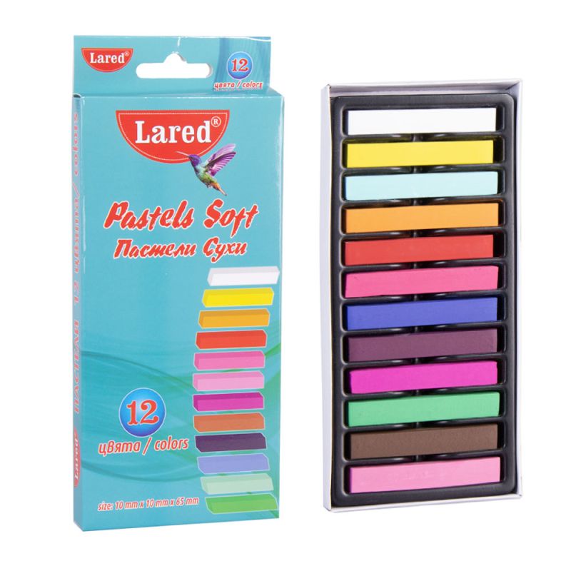 Пастели Lared, 12 цвята, сухи