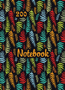 Тетрадка А4, 200 листа, широки редове, твърда корица, офсетова хартия