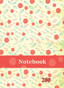 Тетрадка А4, 200 листа, широки редове, твърда корица, офсетова хартия