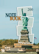 Тетрадка А4, 200 листа, карирани листове, твърда корица, вестникарска хартия
