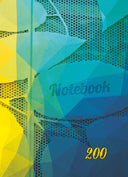 Тетрадка А4, 200 листа, карирани листове, твърда корица, вестникарска хартия