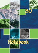 Тетрадка А4, 80 листа, карирани листове, твърда корица, вестникарска хартия