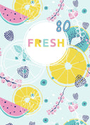 Тетрадка А4, 80 листа, карирани листове, твърда корица, вестникарска хартия