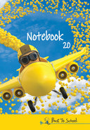 Тетрадка А5, 20 листа, малки квадратчета, офсетова хартия