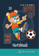 Тетрадка А5 20 листа, тесни и широки редове, офсетова хартия