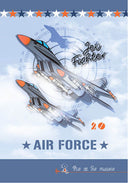 Тетрадка А5 20 листа, тесни и широки редове, офсетова хартия