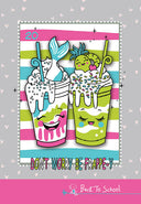 Тетрадка А5, 20 листа, малки квадратчета, вестникарска хартия