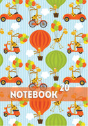 Тетрадка А5, 20 листа, малки квадратчета, вестникарска хартия