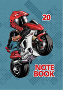 Тетрадка А5, 20 листа, тесни и широки редове, вестникарска хартия