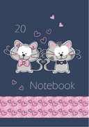 Тетрадка А5, 20 листа, тесни и широки редове, вестникарска хартия