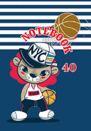 Тетрадка А5, 40 листа, малки квадратчета, офсетова хартия