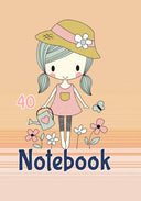 Тетрадка А5, 40 листа, малки квадратчета, офсетова хартия