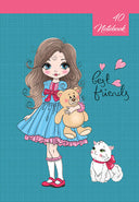 Тетрадка А5, 40 листа, тесни и широки редове, офсетова хартия