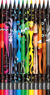 Цветни моливи Maped Color Peps - Monster, 12 цвята