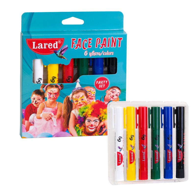 Комплект пастели за лице Lared, 6 цвята