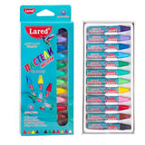 Пастели Lared, 12 цвята, маслени, триъгълни