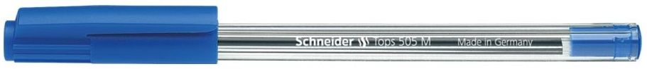 Химикалка Schneider Tops 505 M, синя, 4 бр. блистер