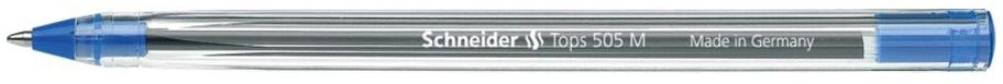 Химикалка Schneider Tops 505 M, синя, 4 бр. блистер